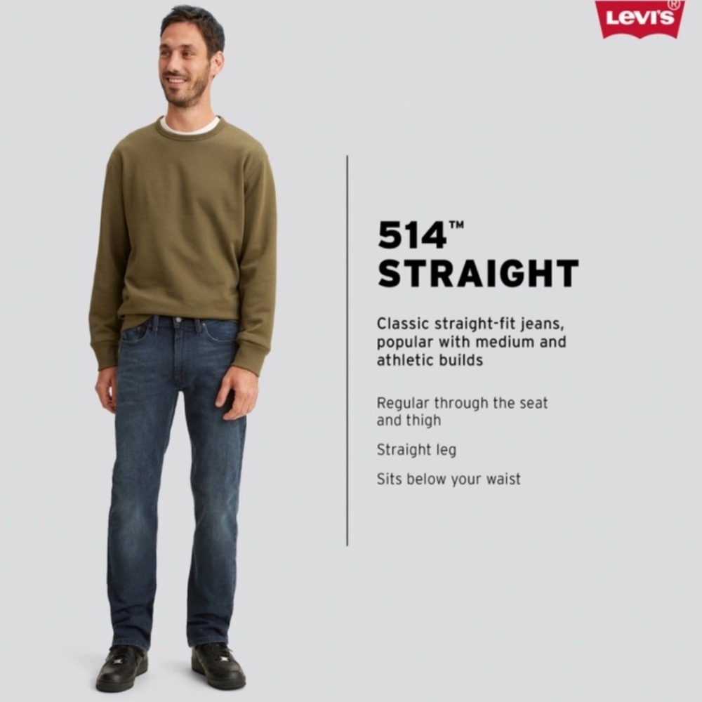 Levi's Men's Straight Jeans - Dark Blue